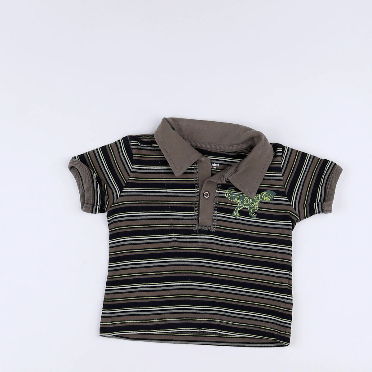 Vertbaudet - polo gris - 6 mois