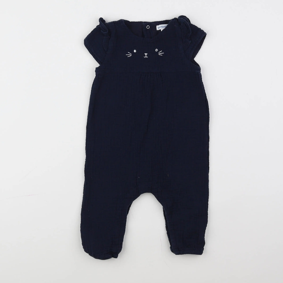 Vertbaudet - combinaison bleu - 9 mois