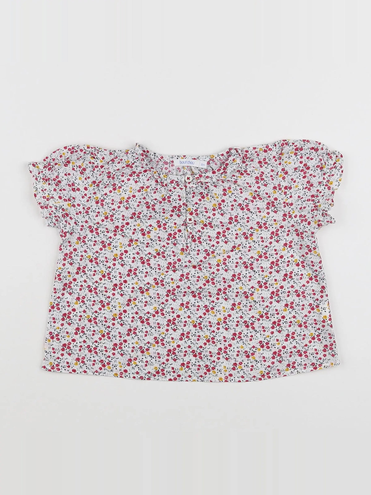 Boutchou - blouse multicolore - 12 mois