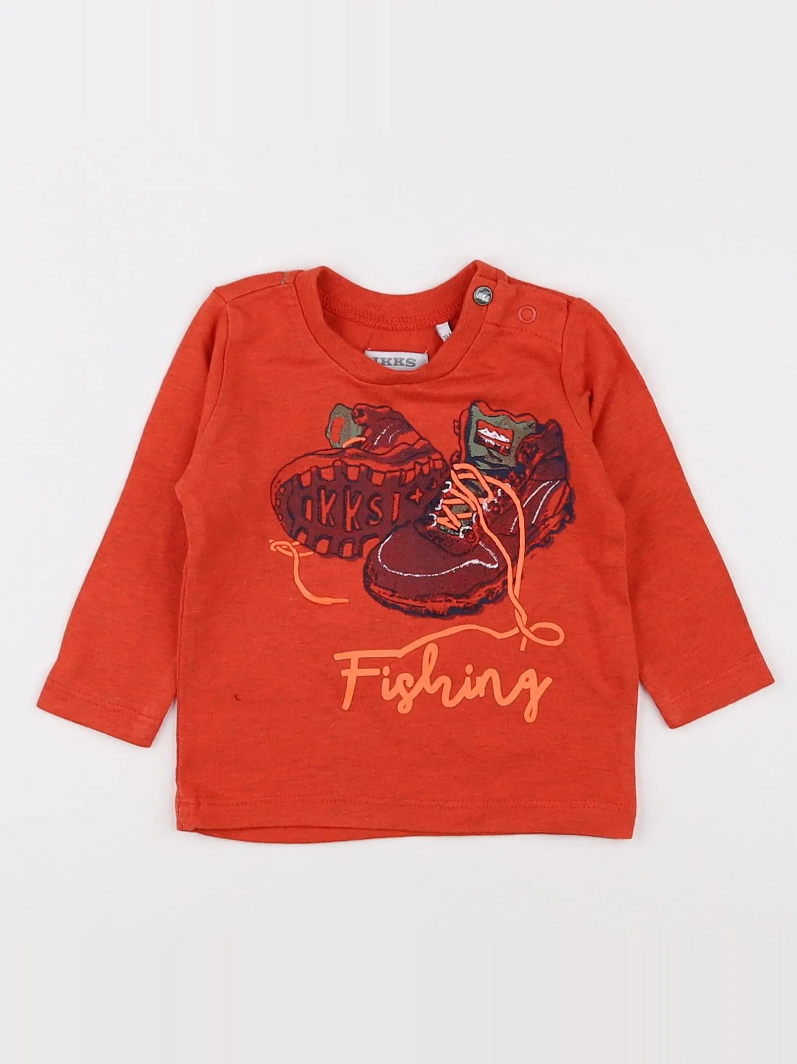 IKKS - tee-shirt orange - 3 mois