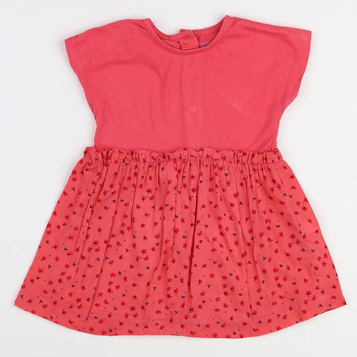 Vertbaudet - robe rose - 9 mois