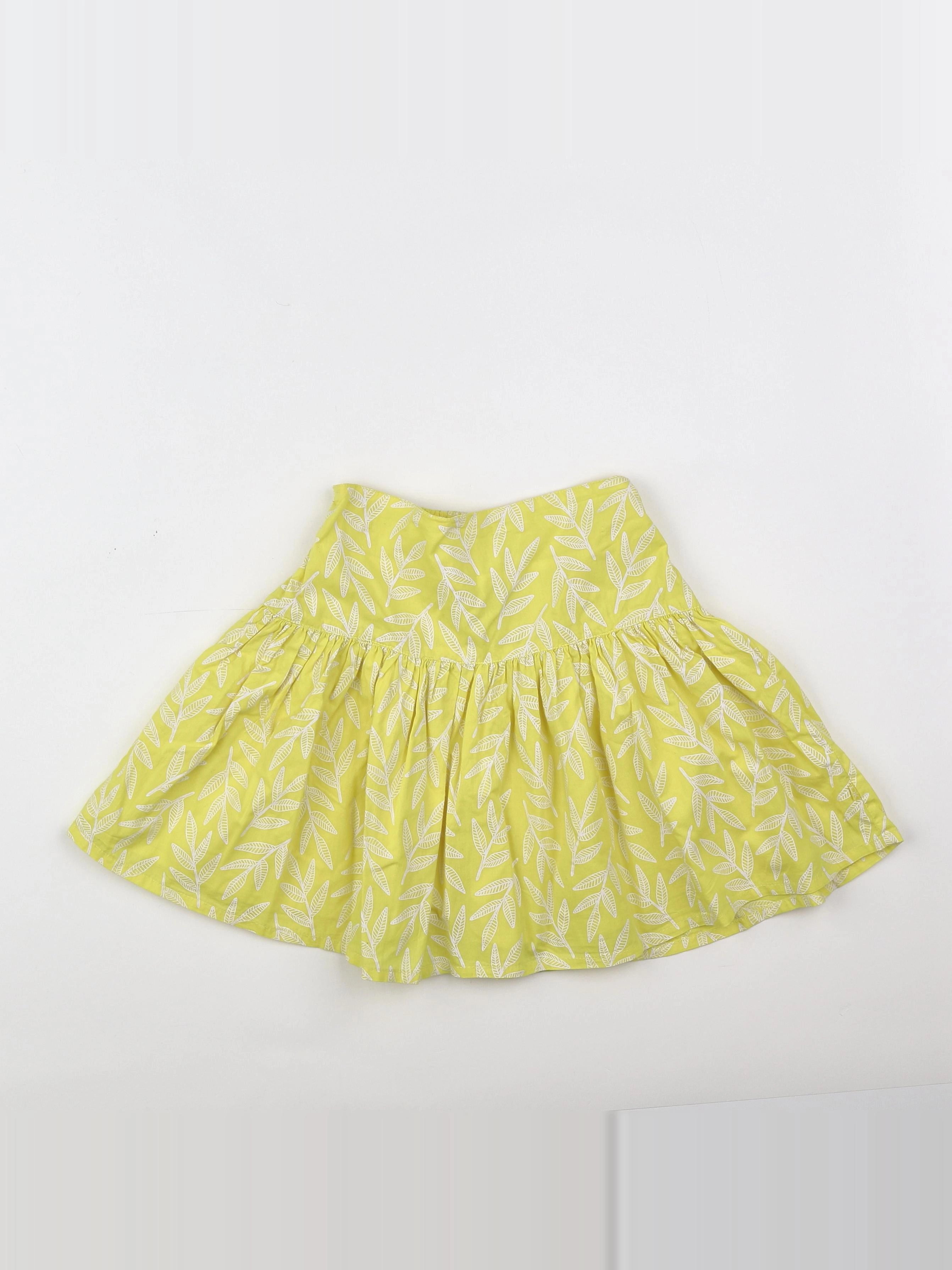 Okaidi - jupe blanc, jaune - 8 ans