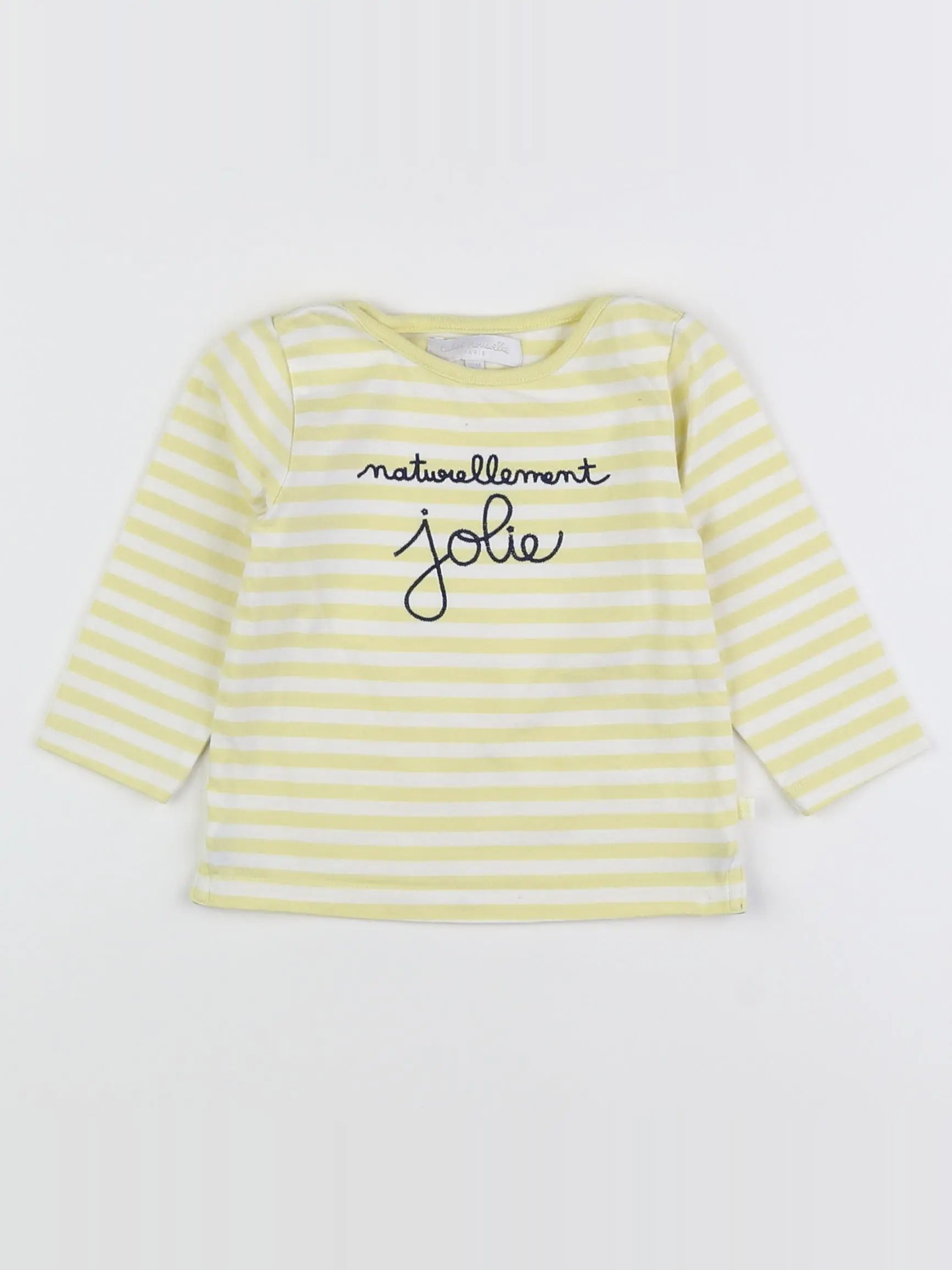 Cadet Rousselle - tee-shirt blanc, jaune - 12 mois