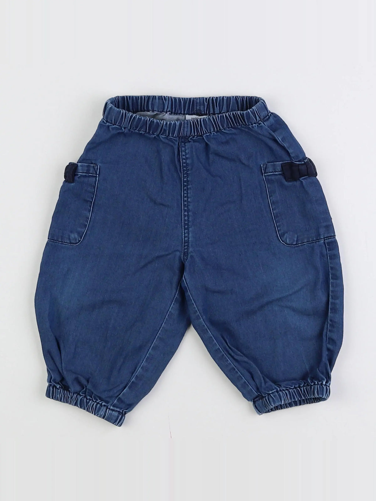 Petit Bateau - jegging bleu - 6 mois