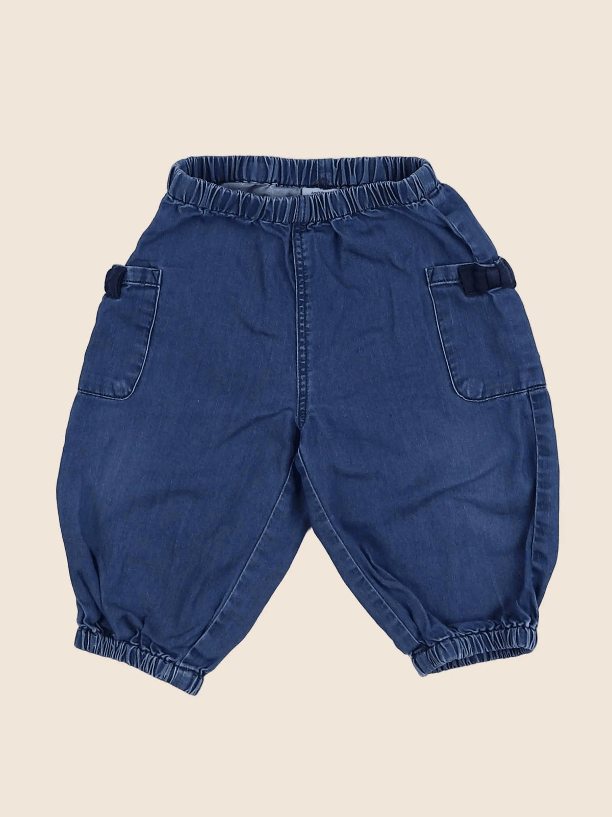 Petit Bateau - jegging bleu - 6 mois