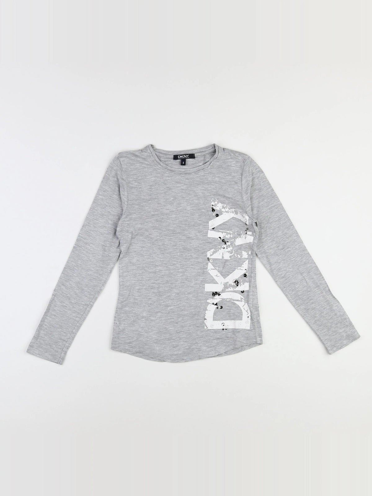 Dkny - tee-shirt gris - 8 ans