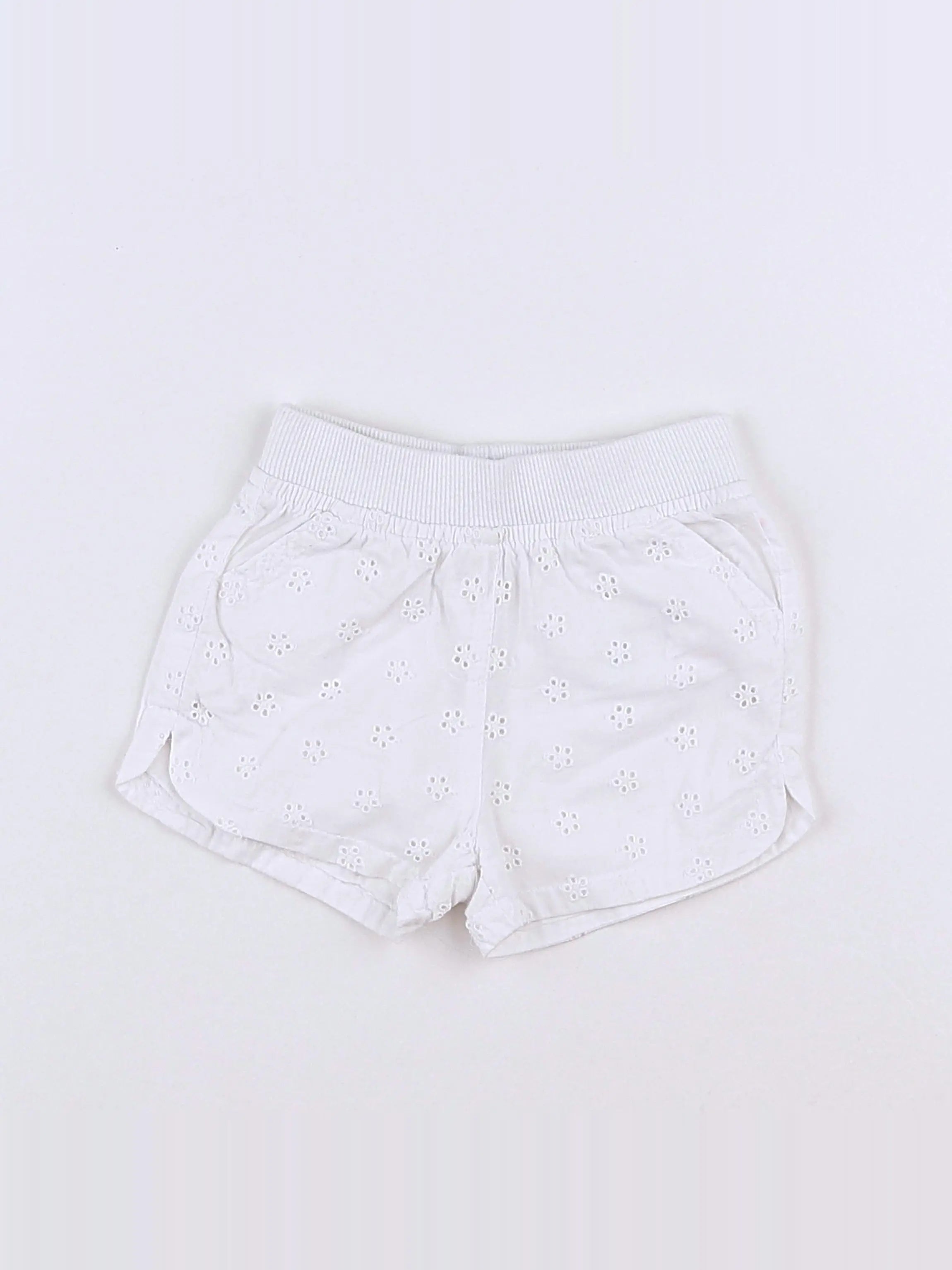 Vertbaudet - short blanc - 3 mois