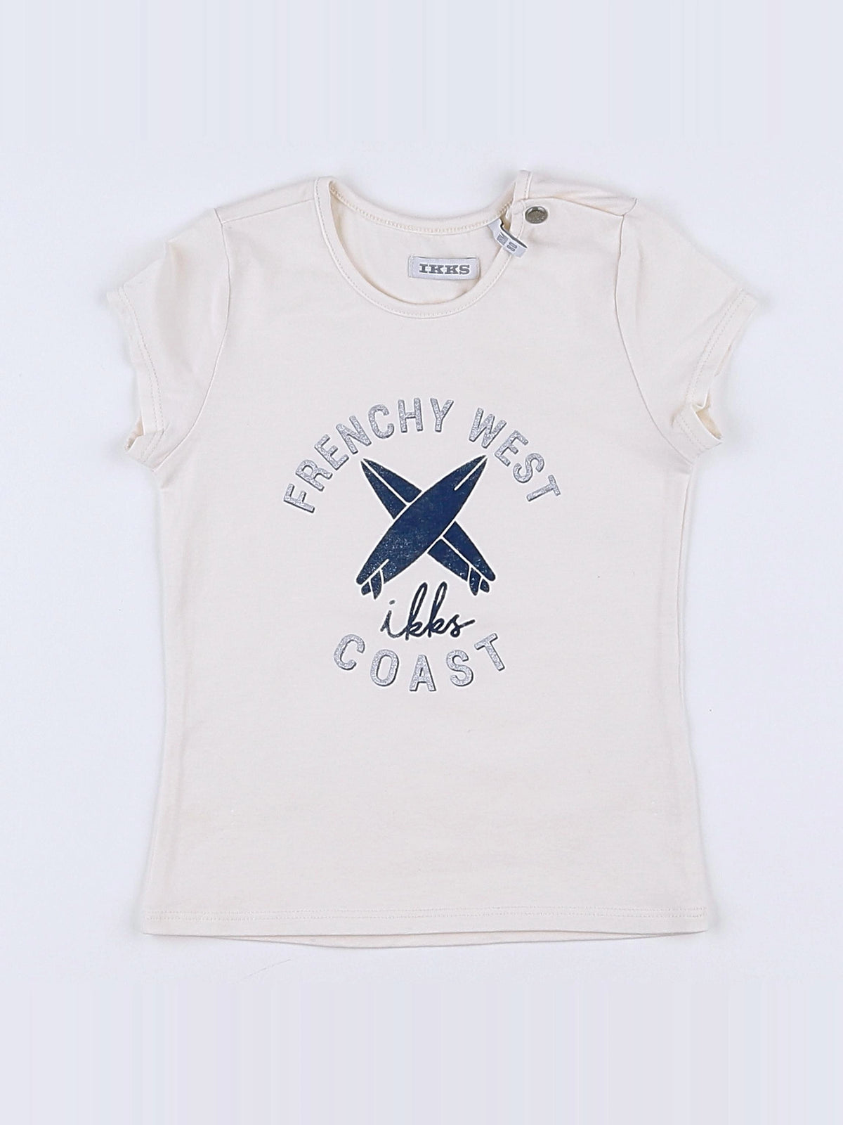 IKKS - tee-shirt beige - 18 mois