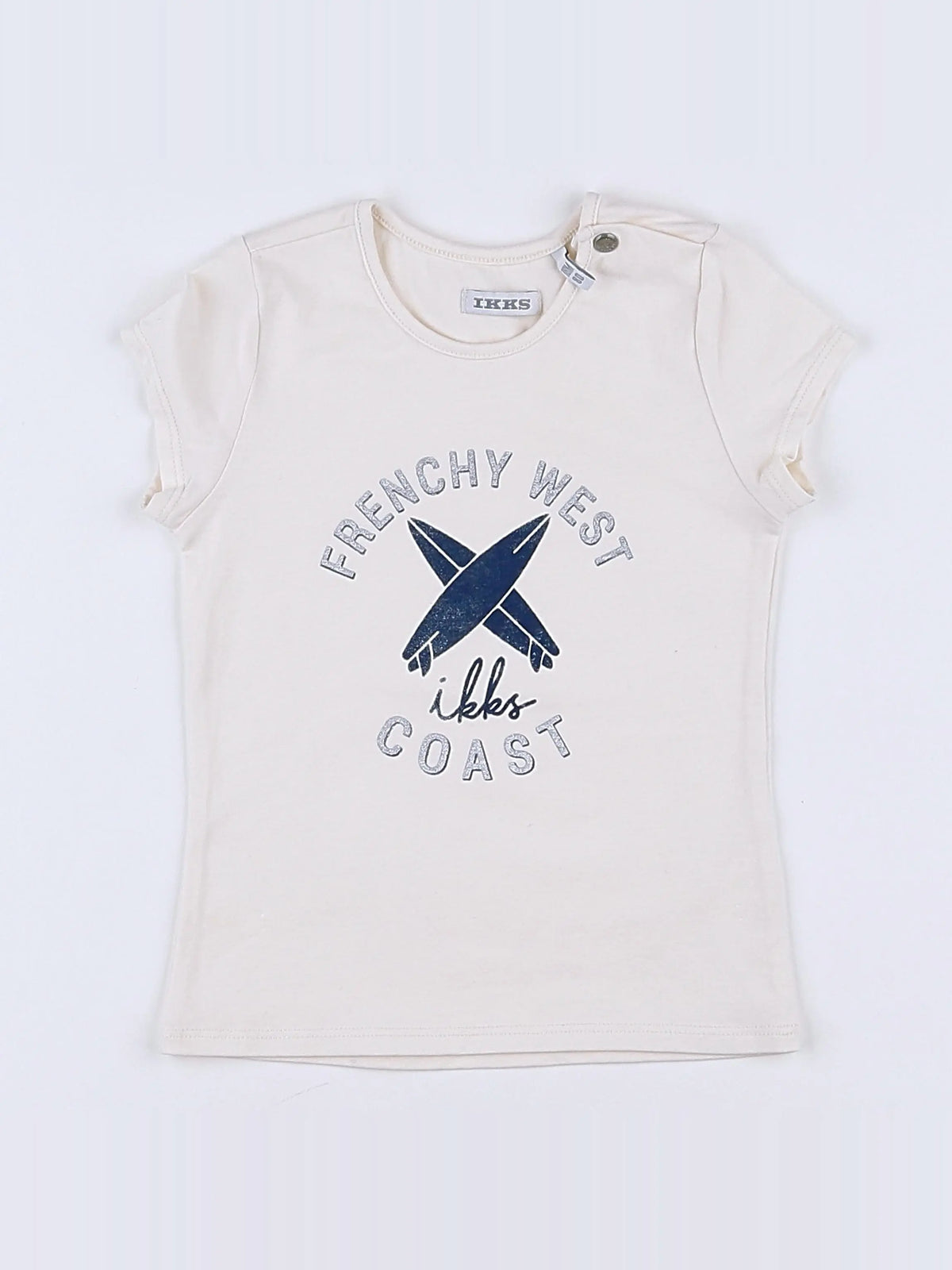 IKKS - tee-shirt beige - 18 mois