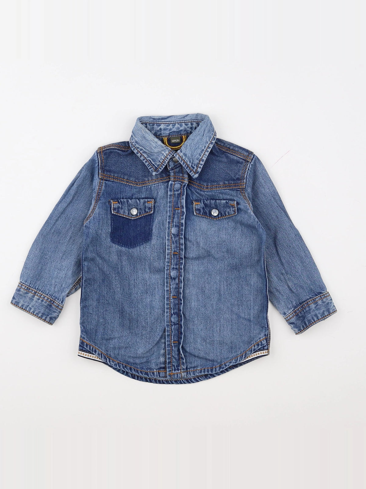 Timberland - chemise bleu - 18 mois