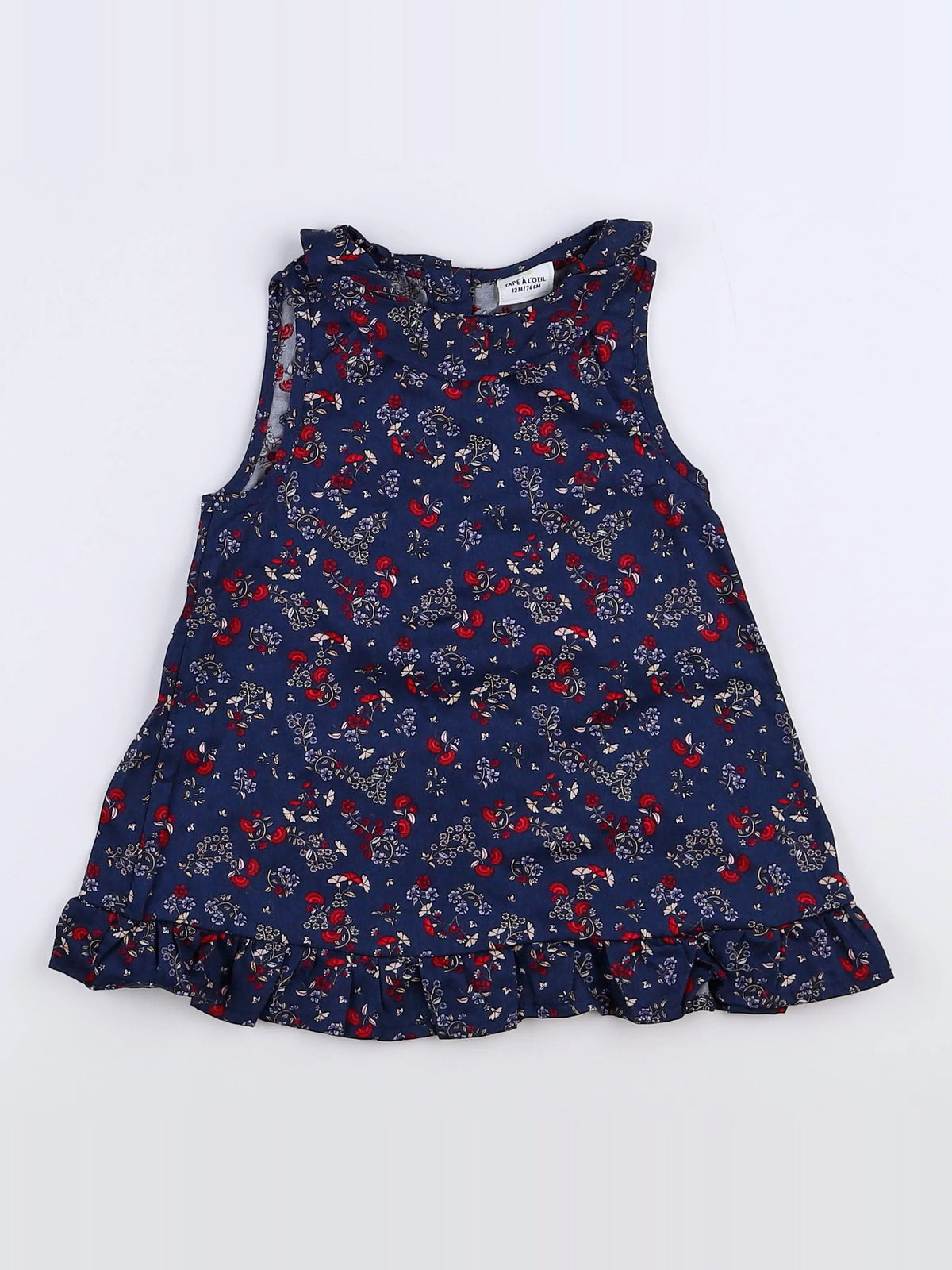 Tape à l'oeil - robe bleu - 12 mois