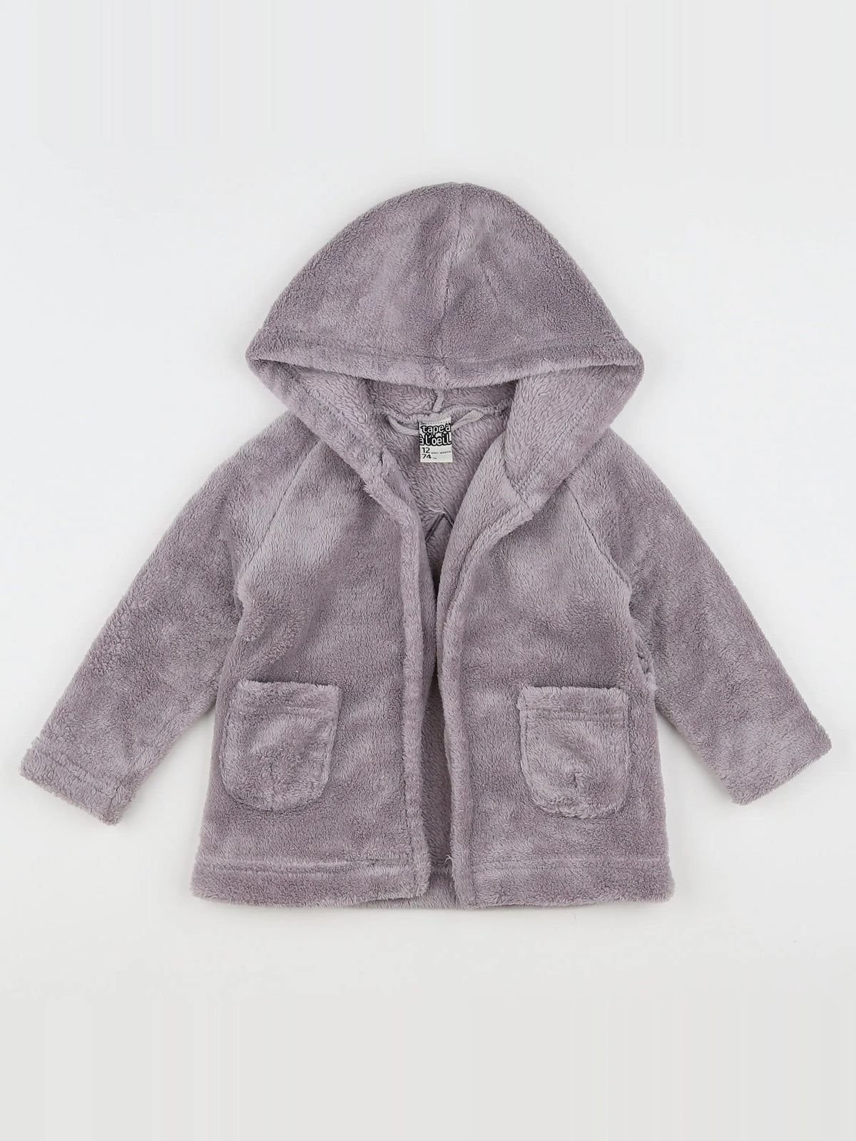 Tape à l'oeil - robe de chambre taupe - 12 mois