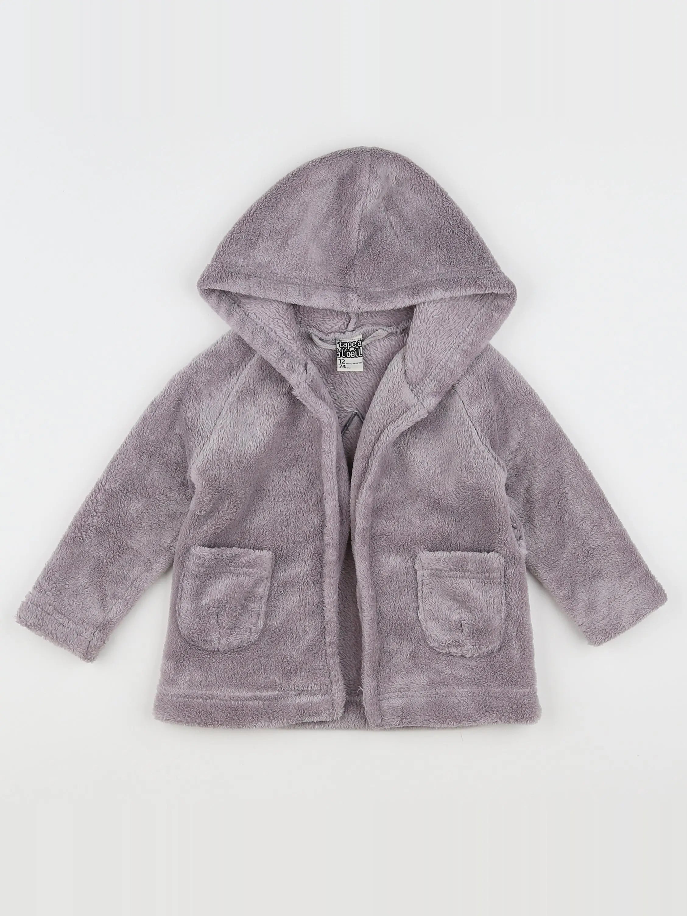 Tape à l'oeil - robe de chambre taupe - 12 mois