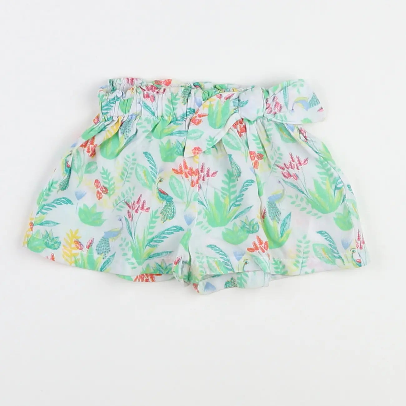 Vertbaudet - short vert - 12 mois
