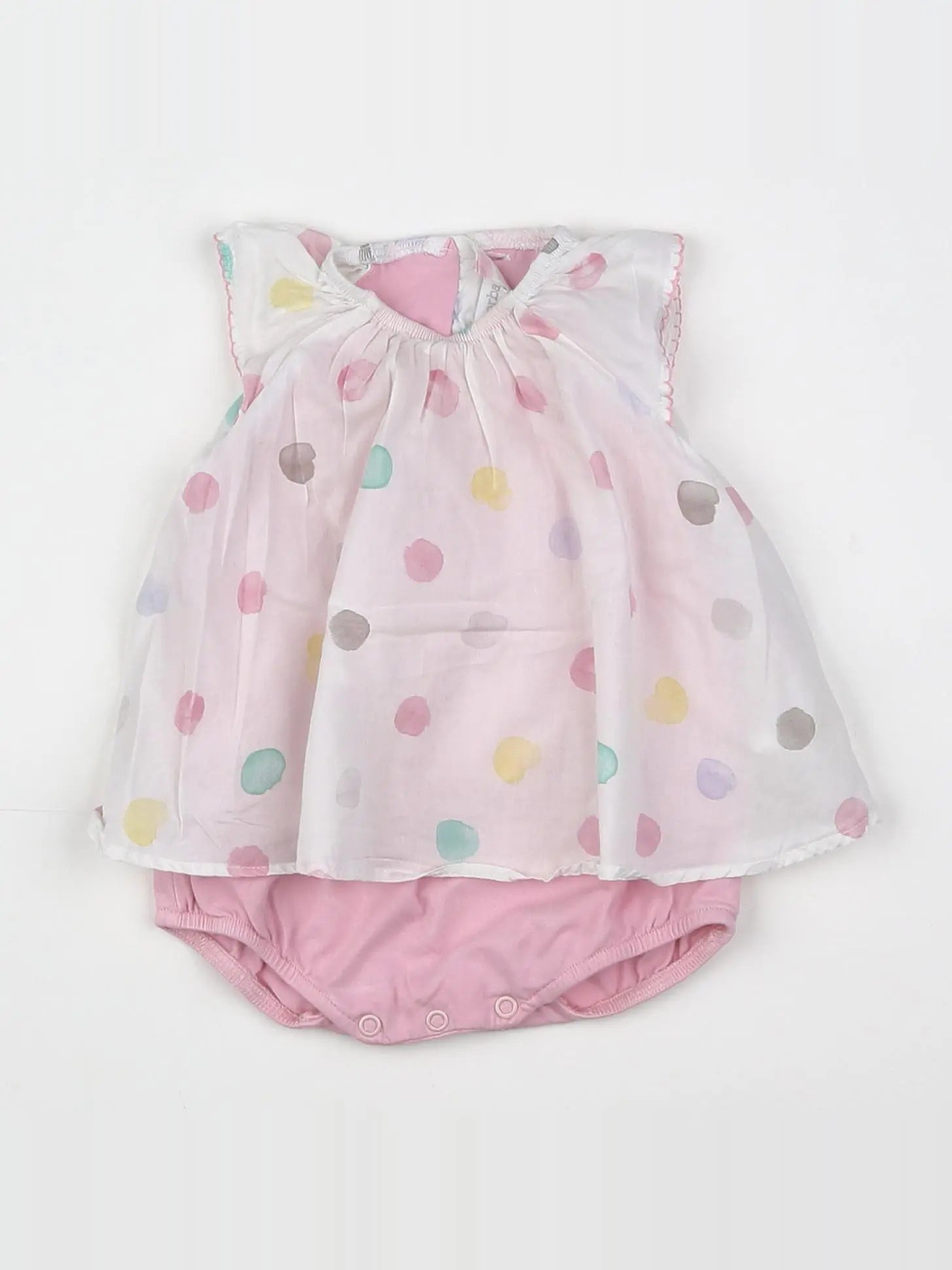 Absorba - combinaison blanc, rose - 1 mois