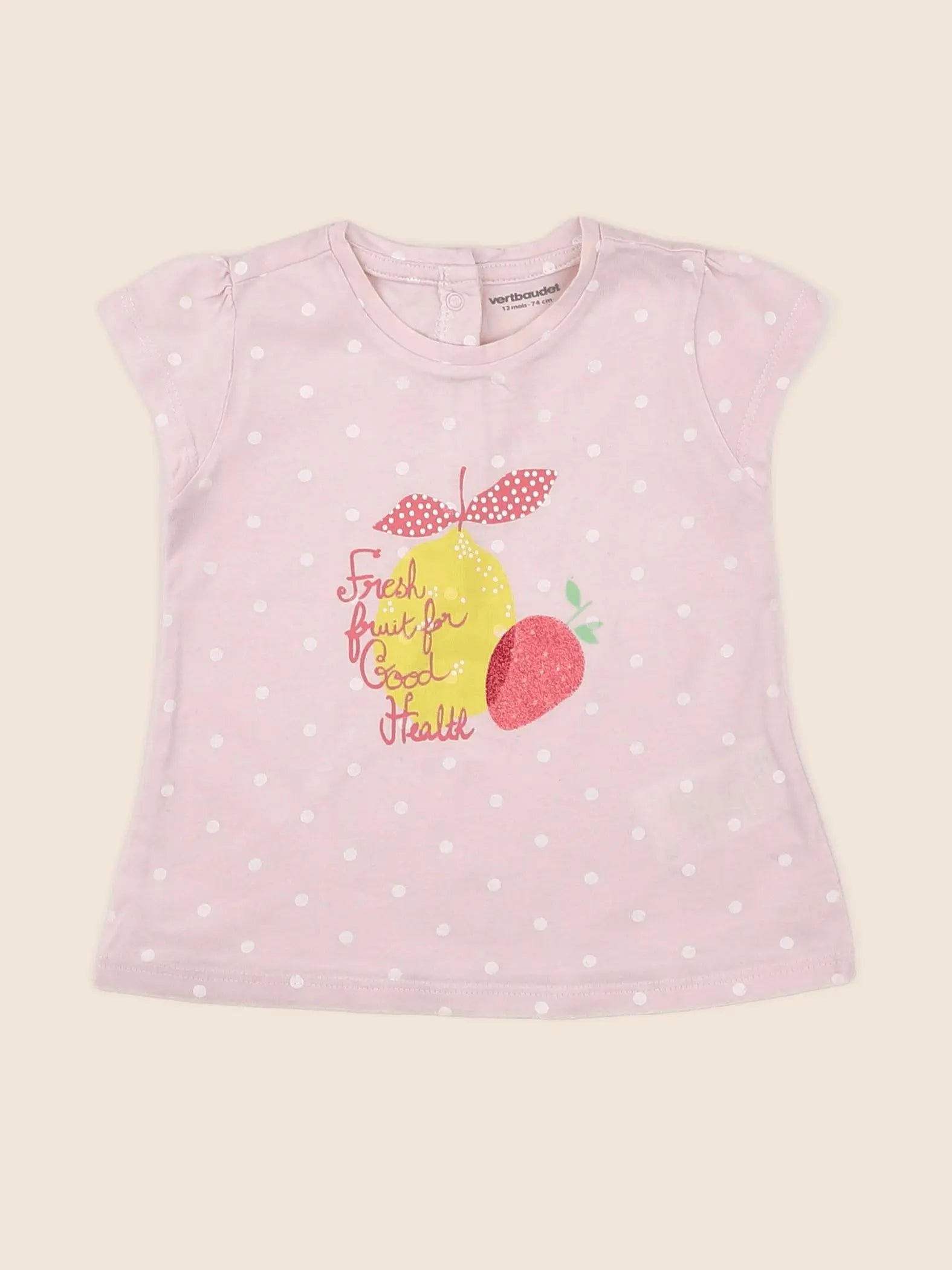Vertbaudet - robe rose - 12 mois