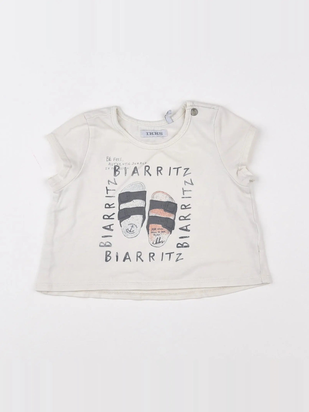 IKKS - tee-shirt blanc - 6 mois