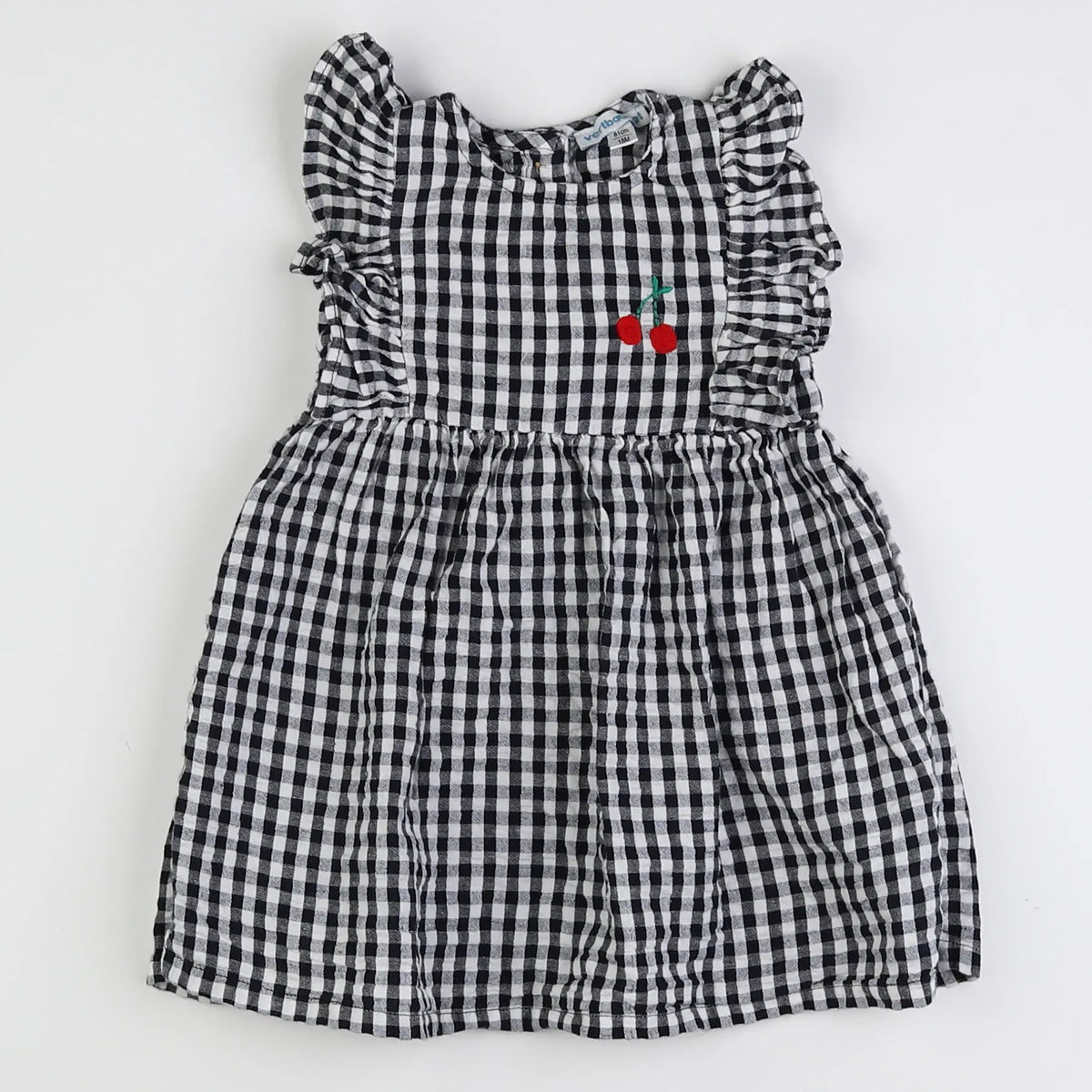 Vertbaudet - robe blanc, bleu - 18 mois
