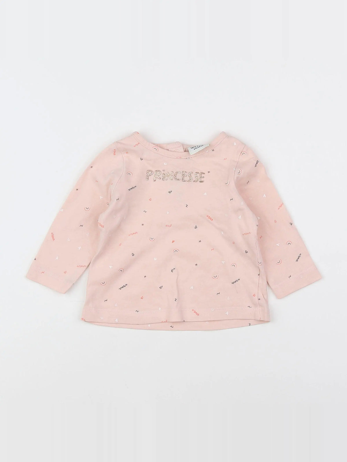 Tape à l'oeil - tee-shirt rose - 6 mois
