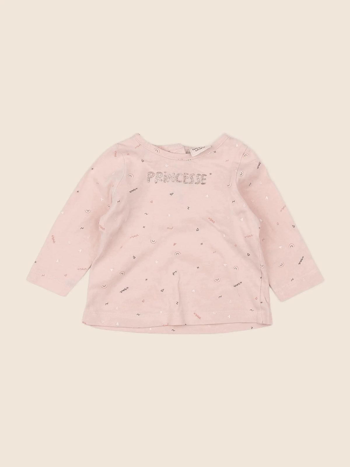 Tape à l'oeil - tee-shirt rose - 6 mois