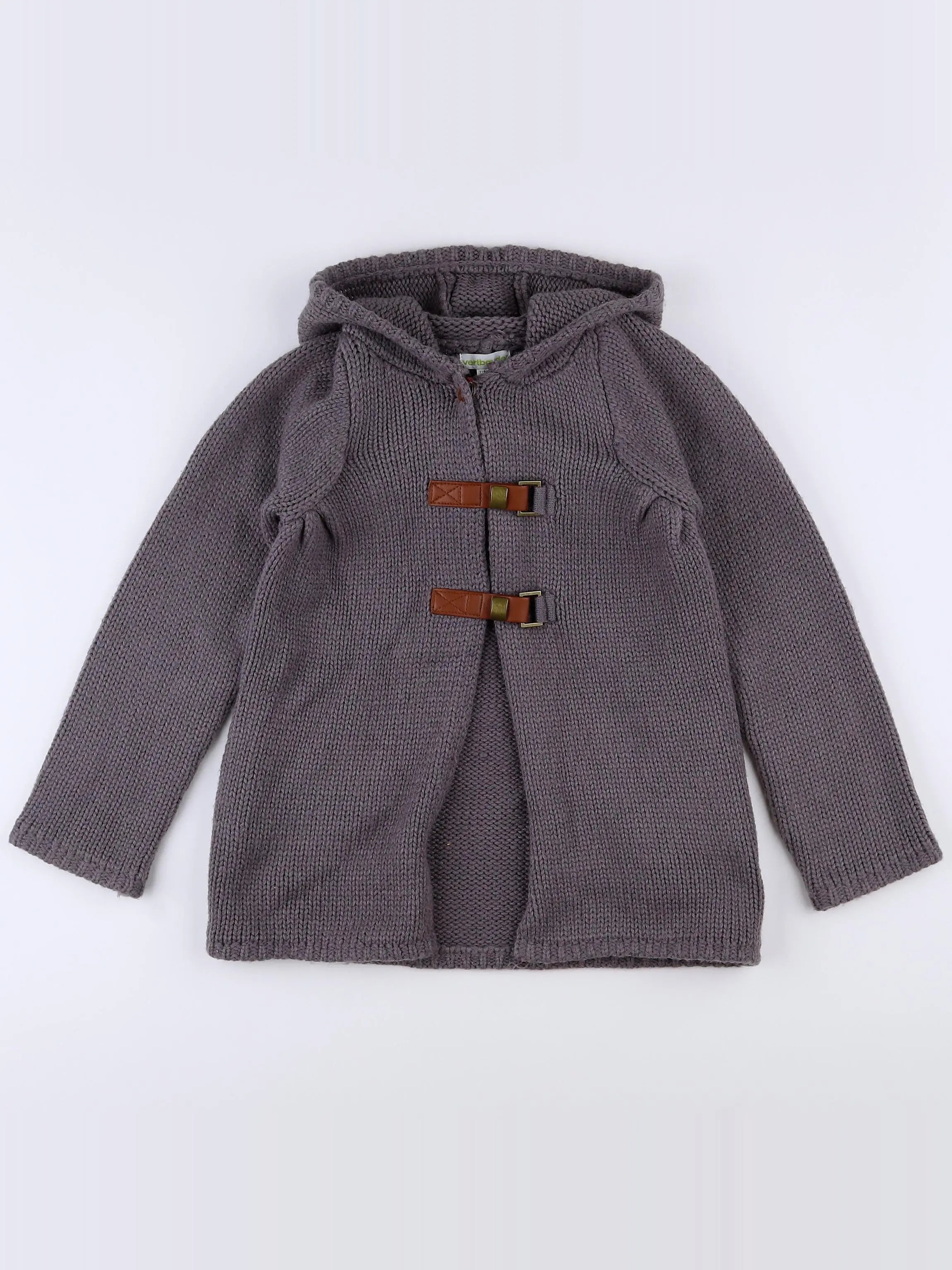 Vertbaudet - veste gris, marron - 6 ans