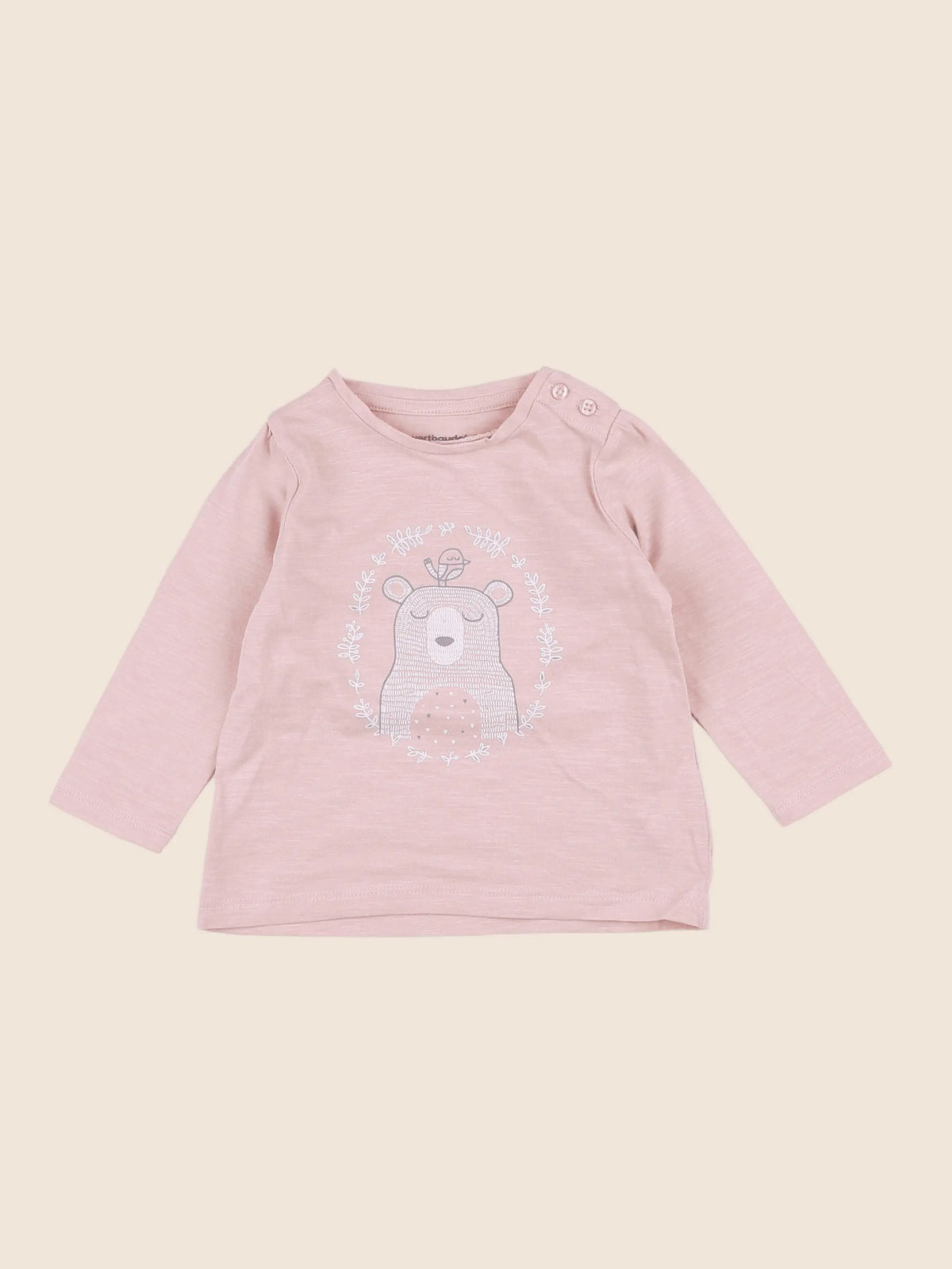 Vertbaudet - tee-shirt rose - 9 mois