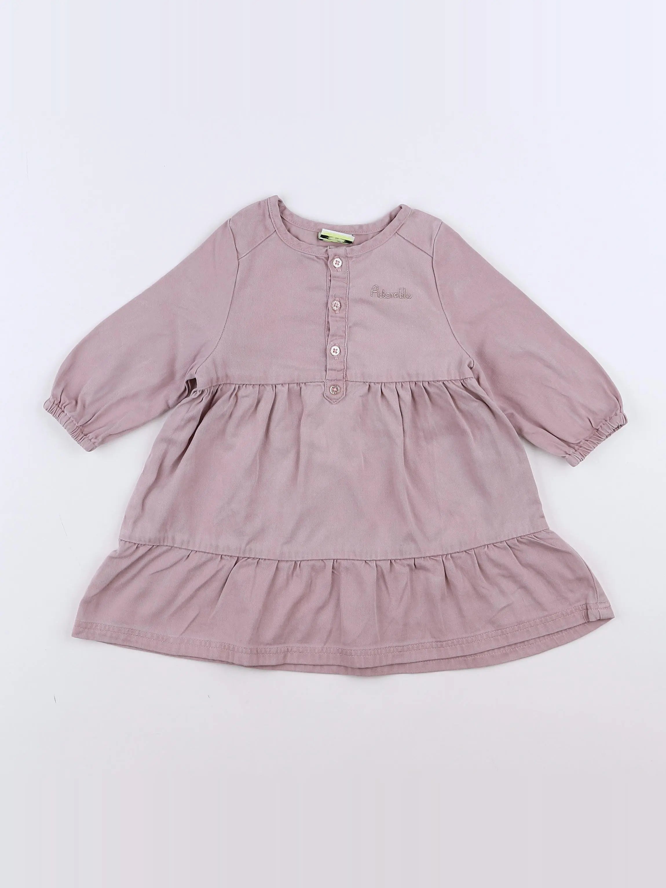 Tape à l'oeil - robe rose - 9 mois