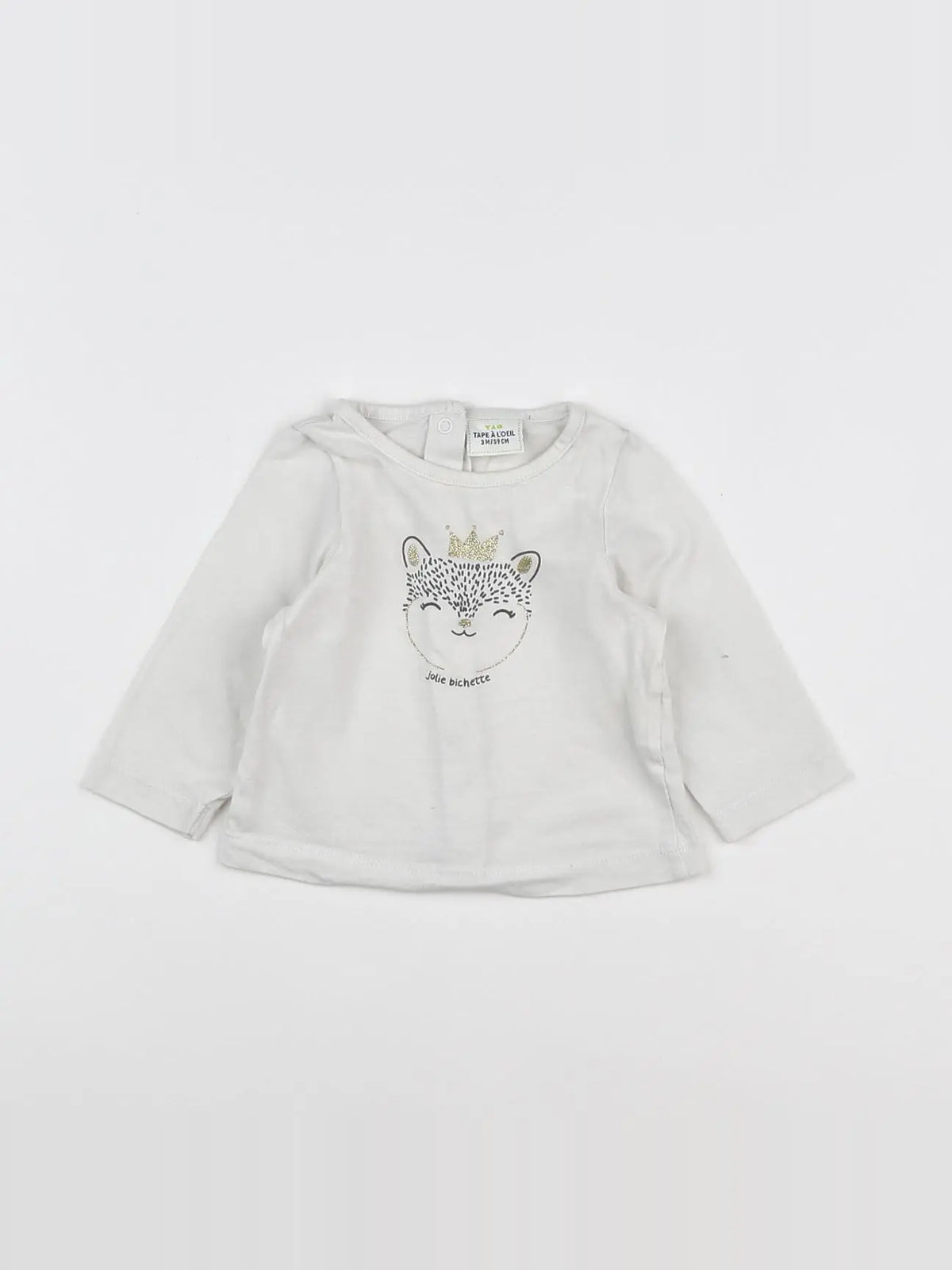 Tape à l'oeil - tee-shirt blanc - 3 mois
