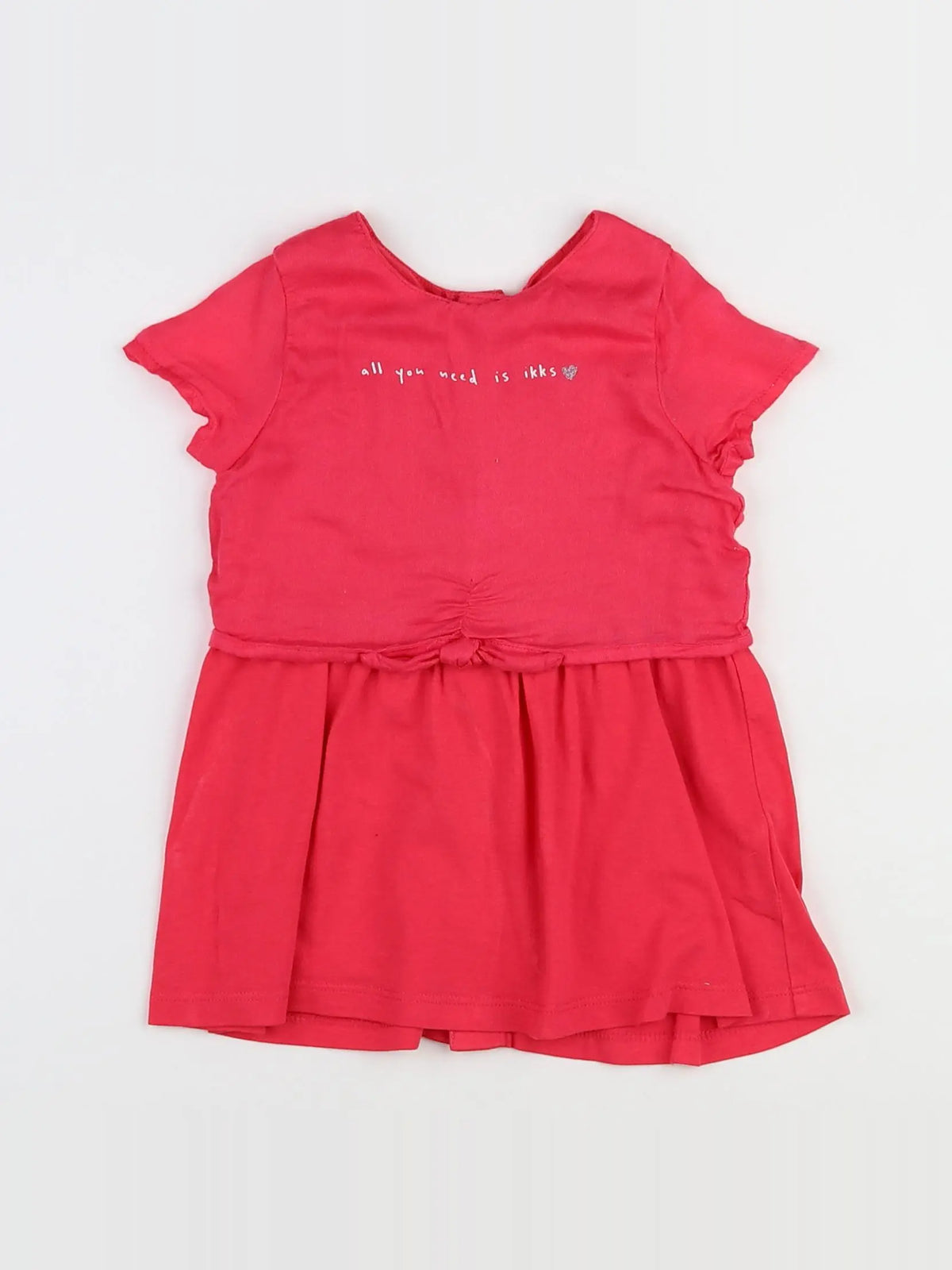 IKKS - robe rose - 12 mois