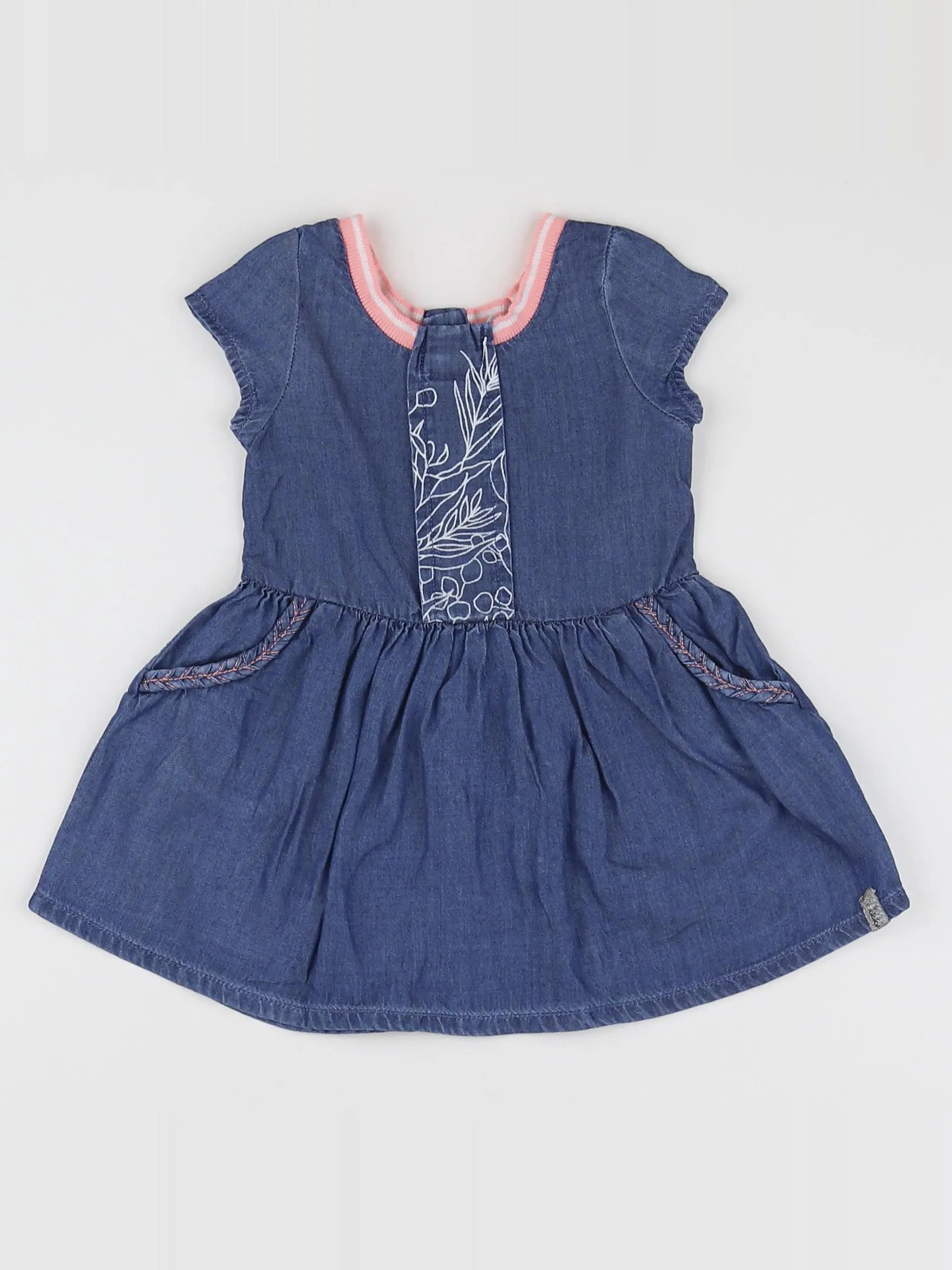 IKKS - robe bleu - 3 mois