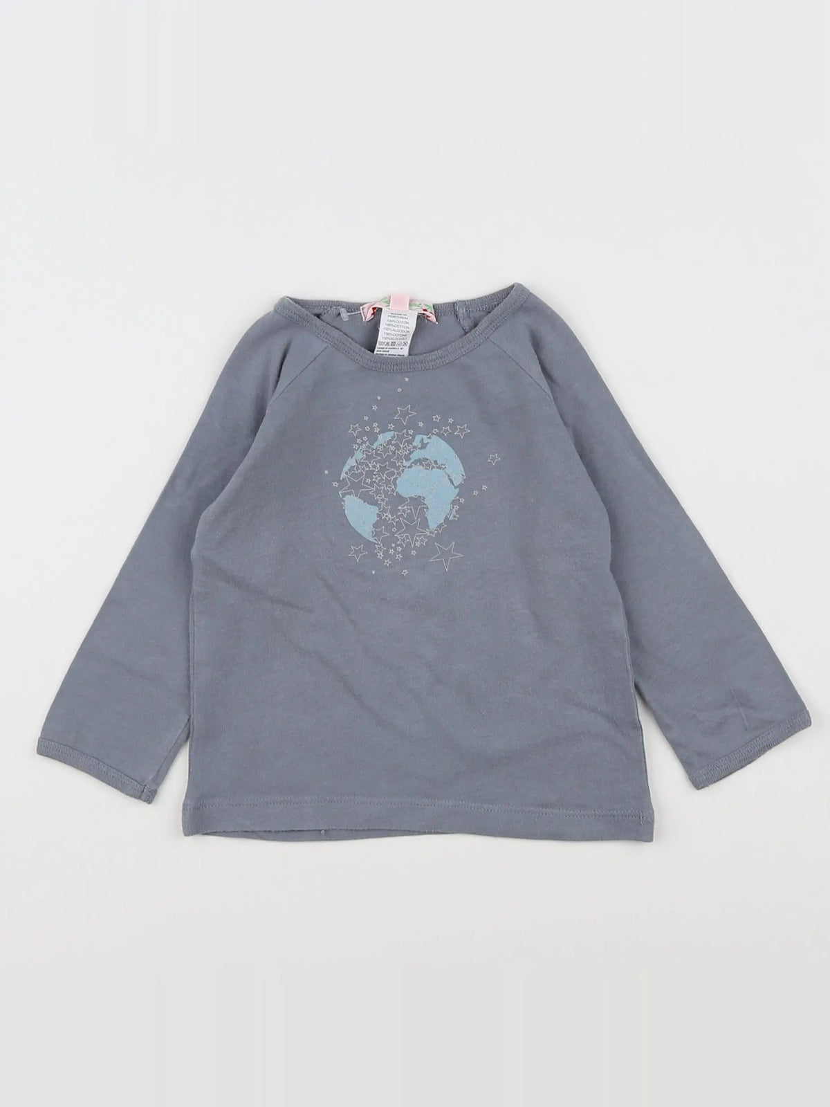 Bonpoint - tee-shirt gris - 12 mois