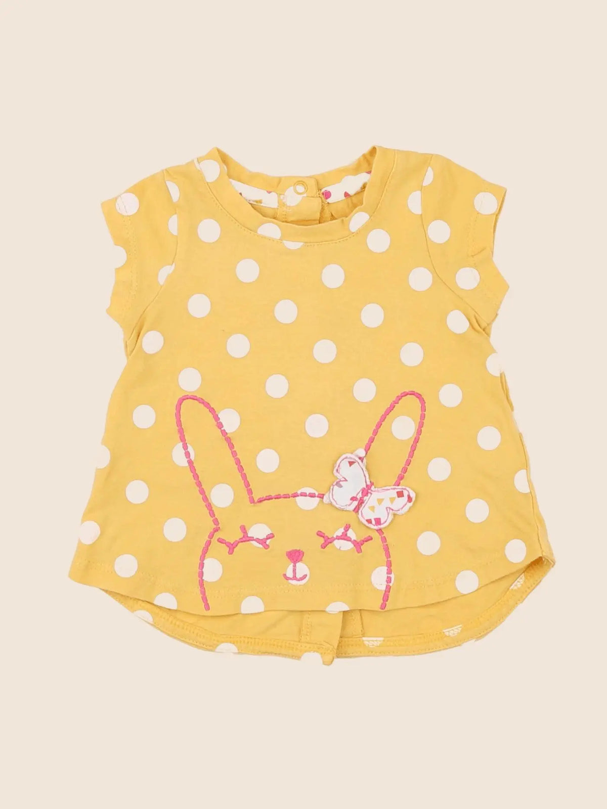 Vertbaudet - tee-shirt jaune - 3 mois