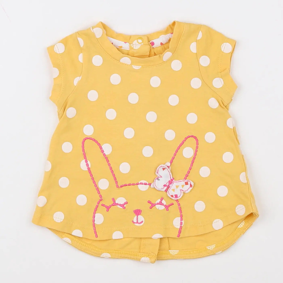 Vertbaudet - tee-shirt jaune - 3 mois