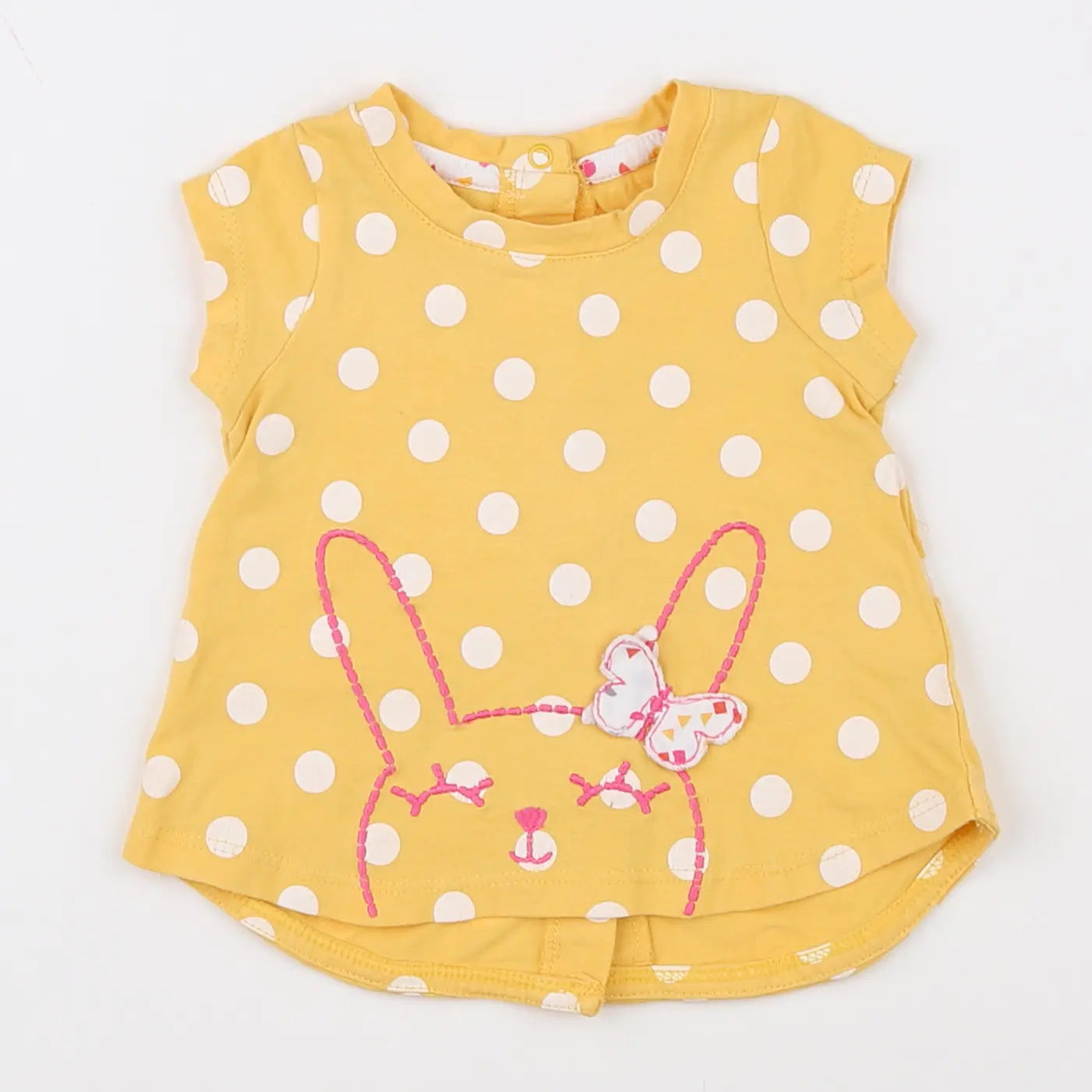 Vertbaudet - tee-shirt jaune - 3 mois