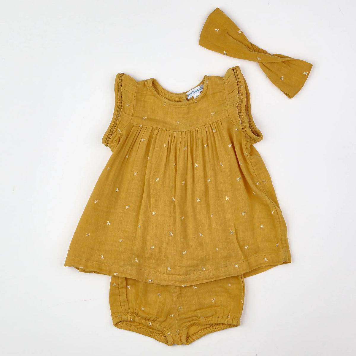 Vertbaudet - robe Jaune - 6 mois