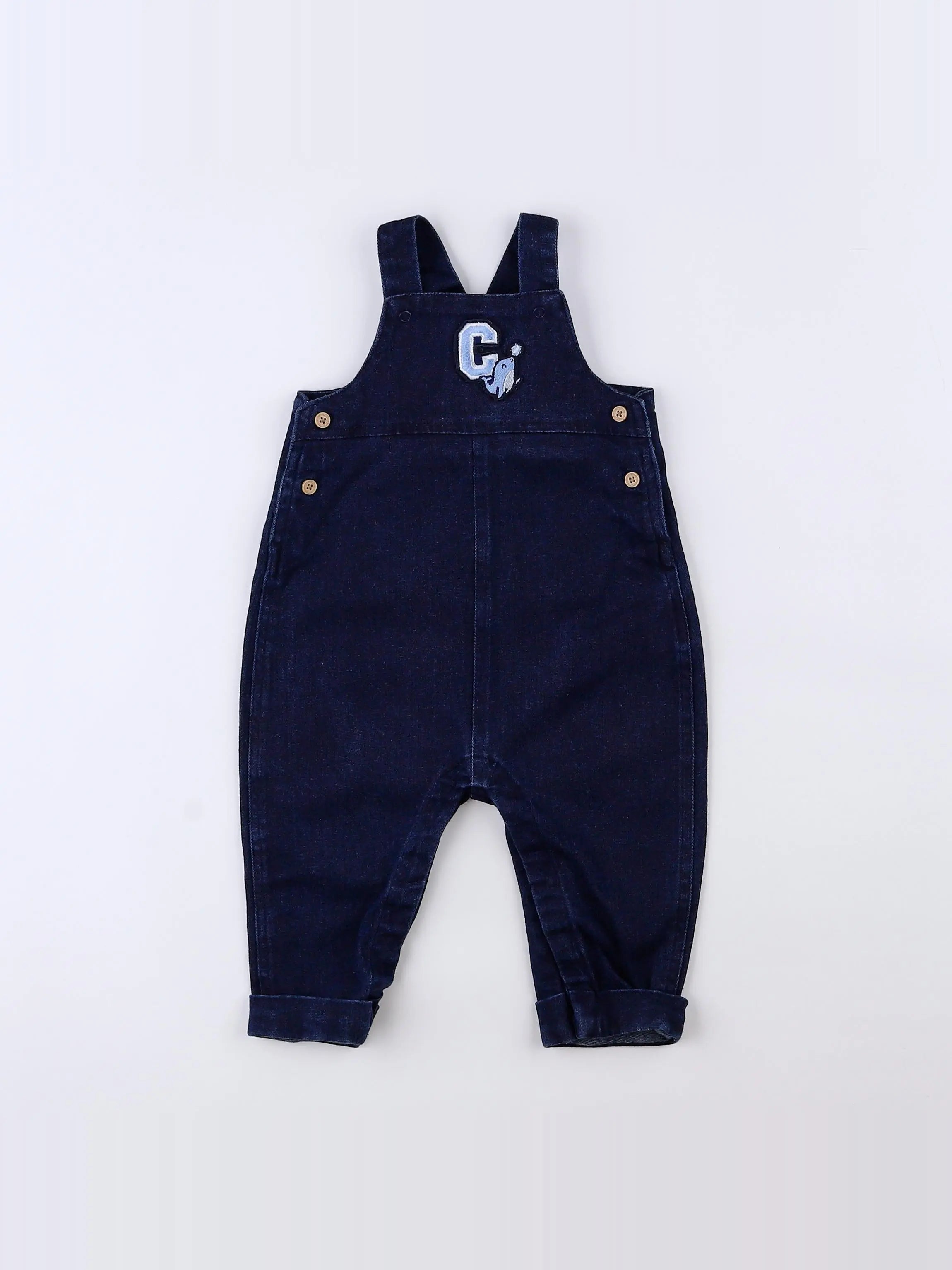Vertbaudet - salopette bleu - 9 mois