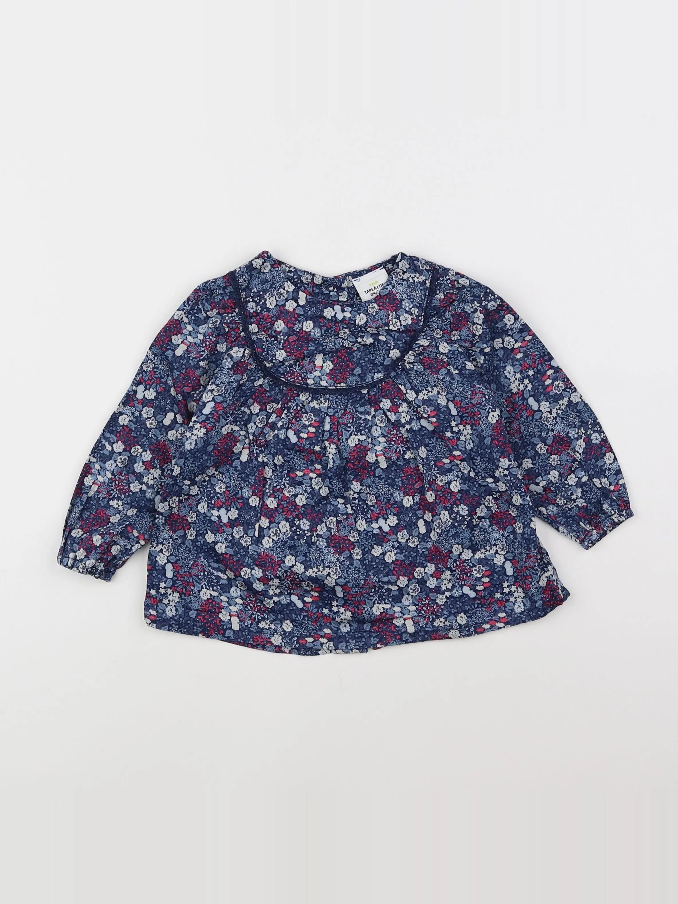 Tape à l'oeil - blouse bleu - 12 mois