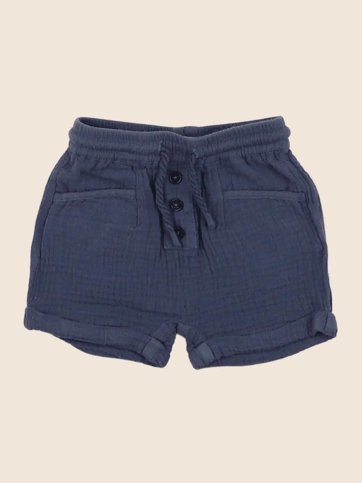 Vertbaudet - short bleu - 3 mois