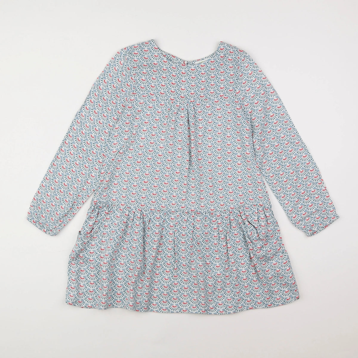 Vertbaudet - robe vert, rouge - 8 ans