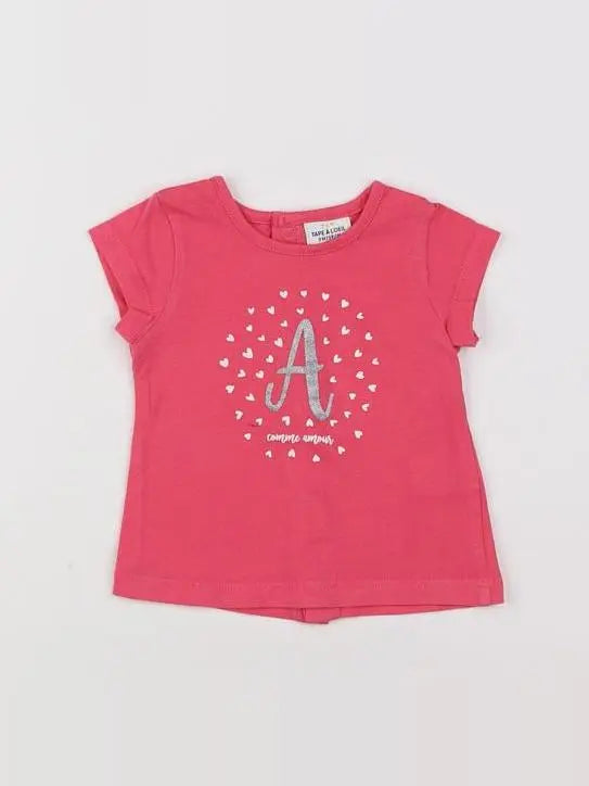 Tape à l'oeil - tee-shirt rose - 3 mois