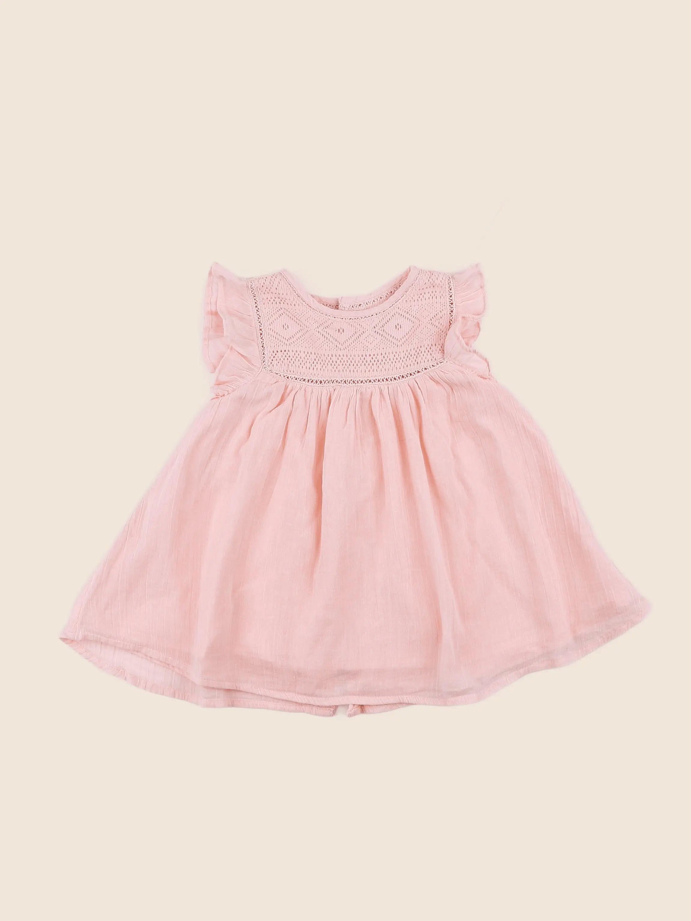 Vertbaudet - robe rose - 9 mois