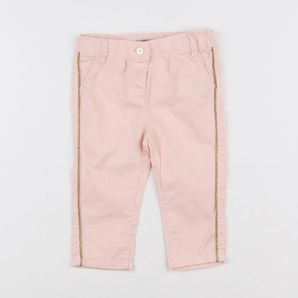 Vertbaudet - pantalon rose - 9 mois