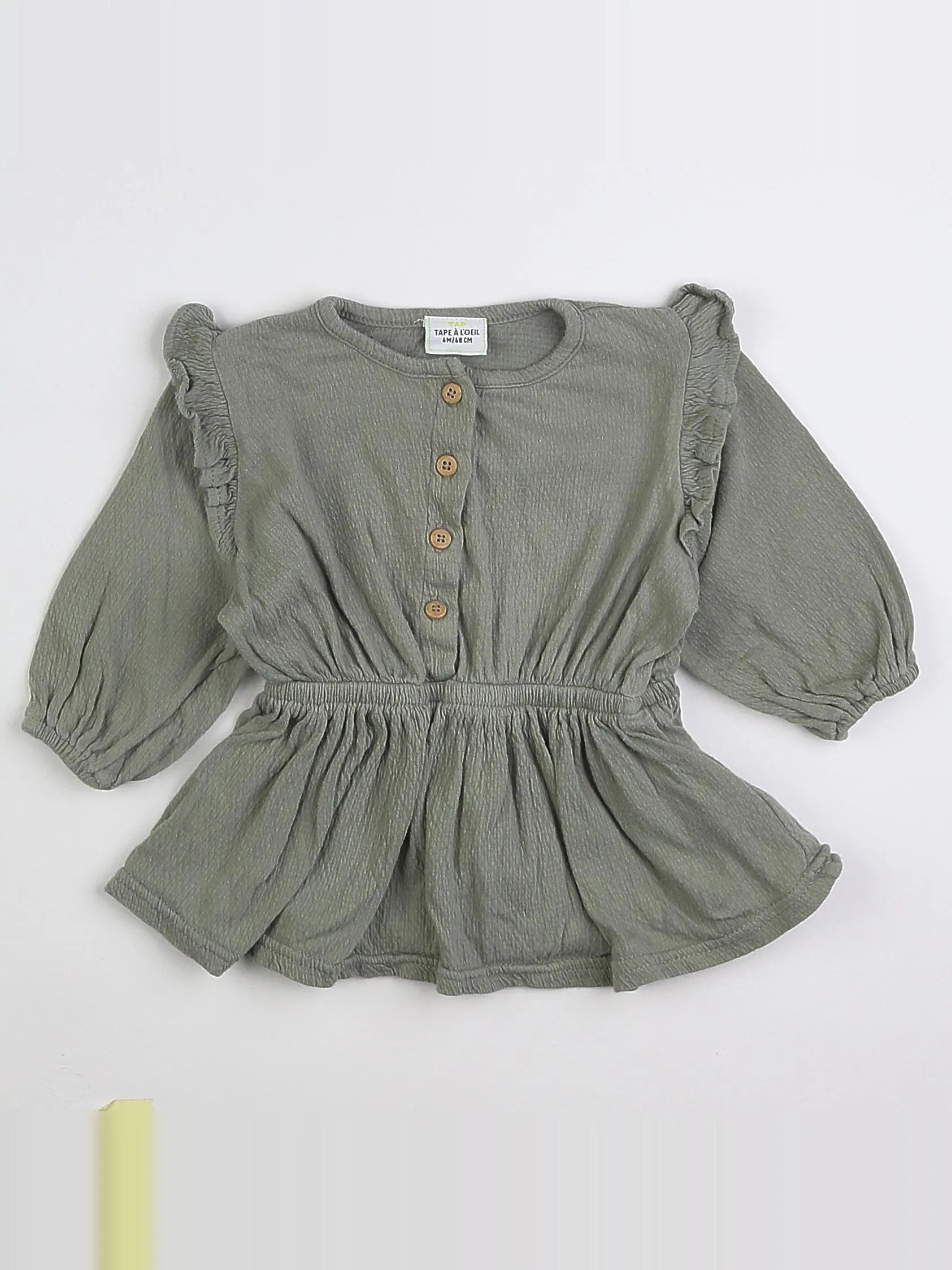 Tape à l'oeil - robe vert - 6 mois