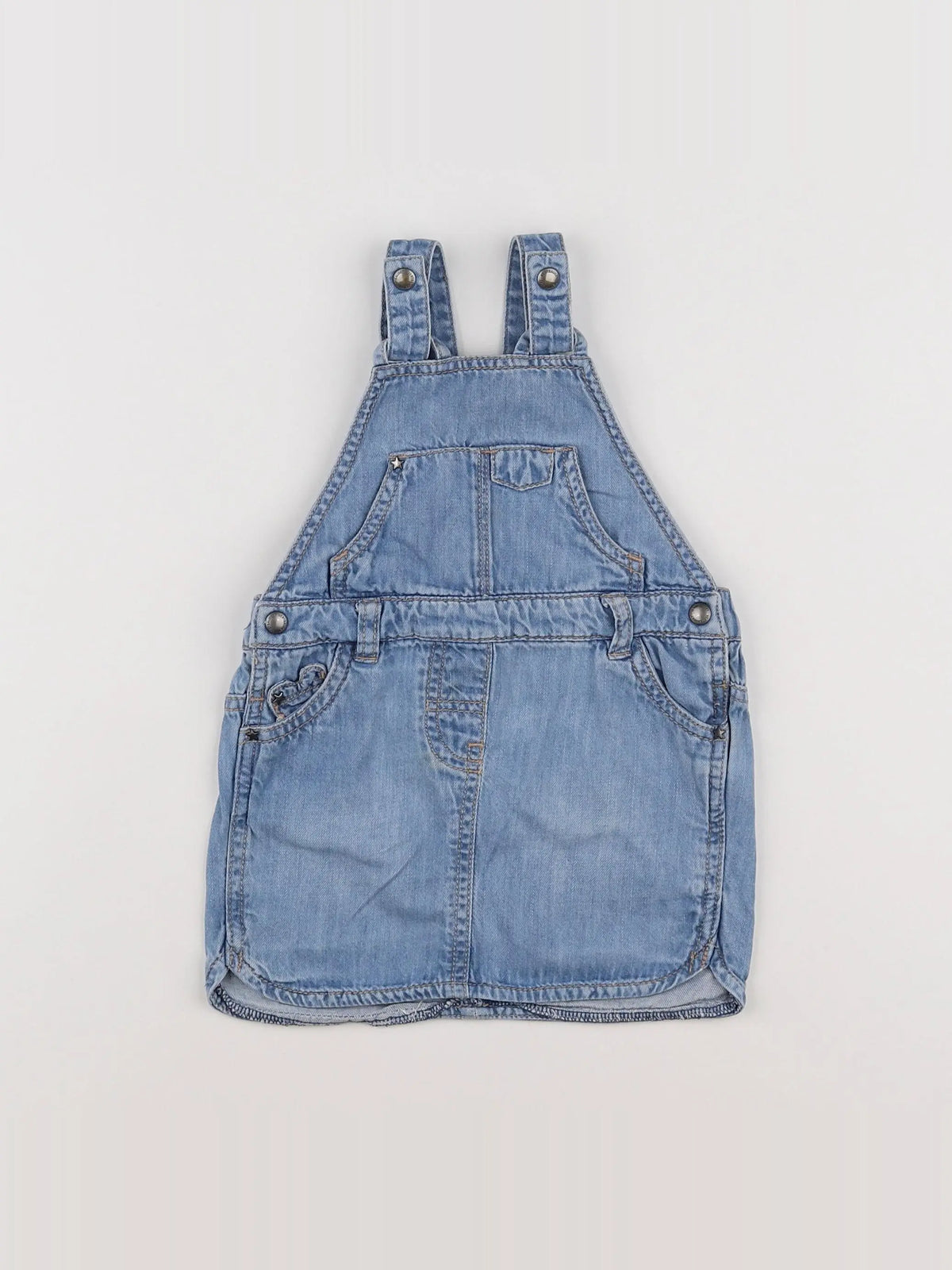 Vertbaudet - robe bleu - 18 mois