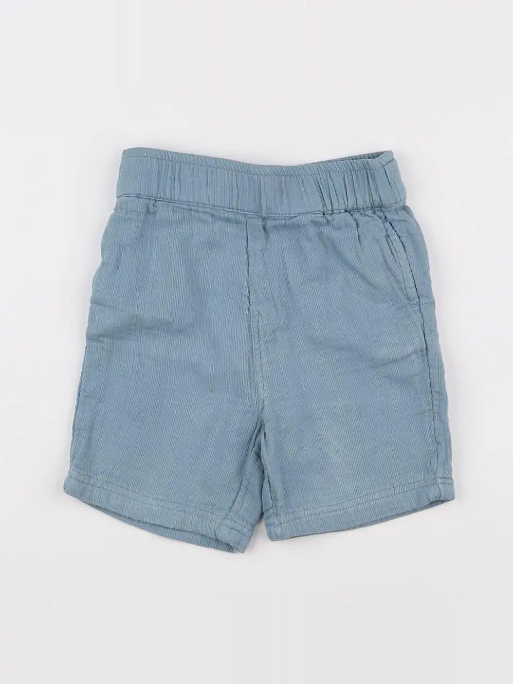 Monoprix - short bleu - 12 mois
