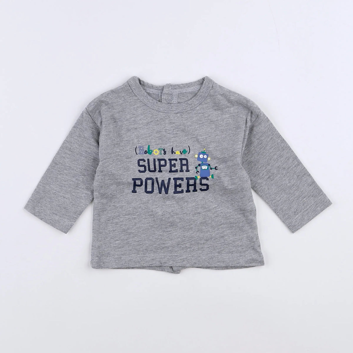 Vertbaudet - tee-shirt gris - 3 mois