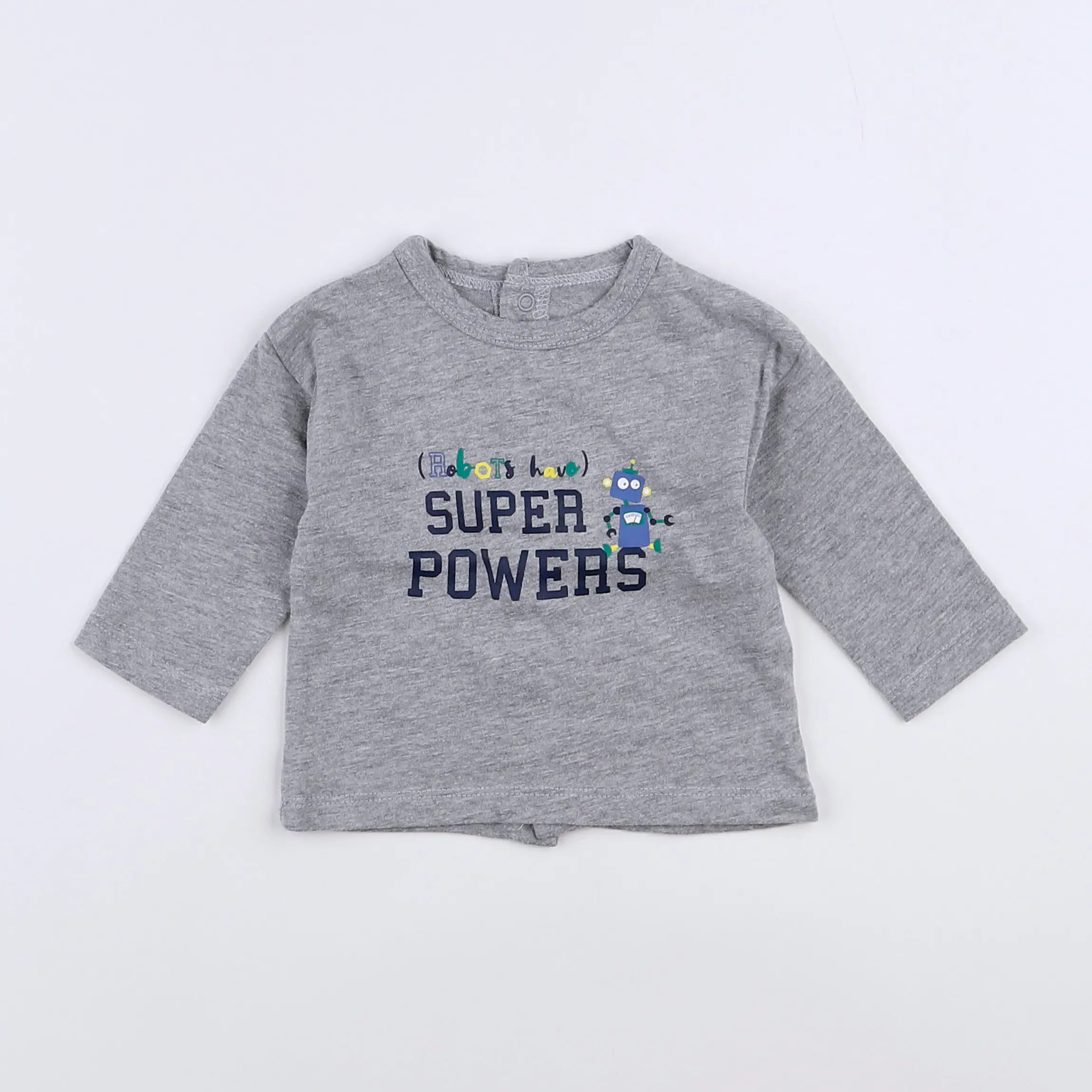 Vertbaudet - tee-shirt gris - 3 mois