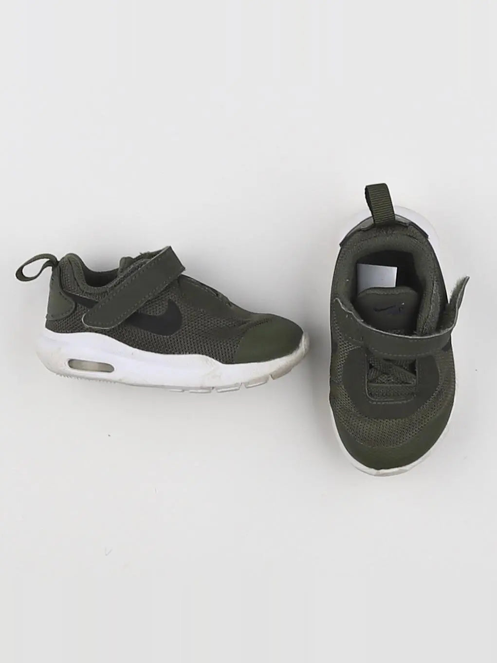 Nike - tennis à scratch/ lacets vert - pointure 19