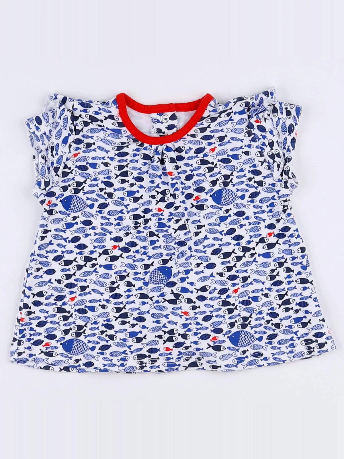 Absorba - tee-shirt bleu, blanc - 6 mois
