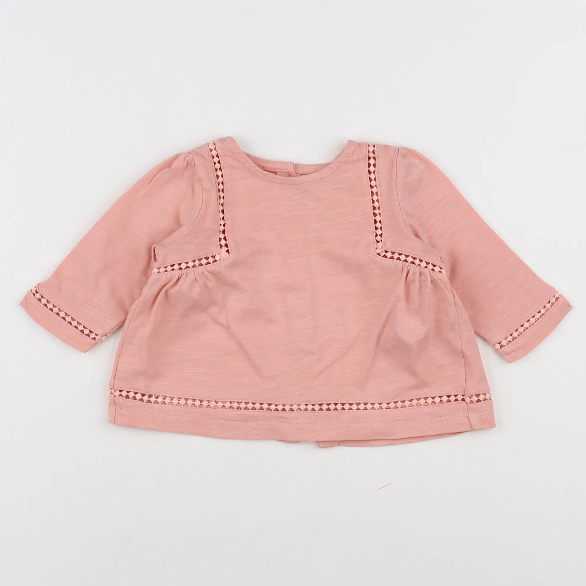 Vertbaudet - tee-shirt rose - 3 mois